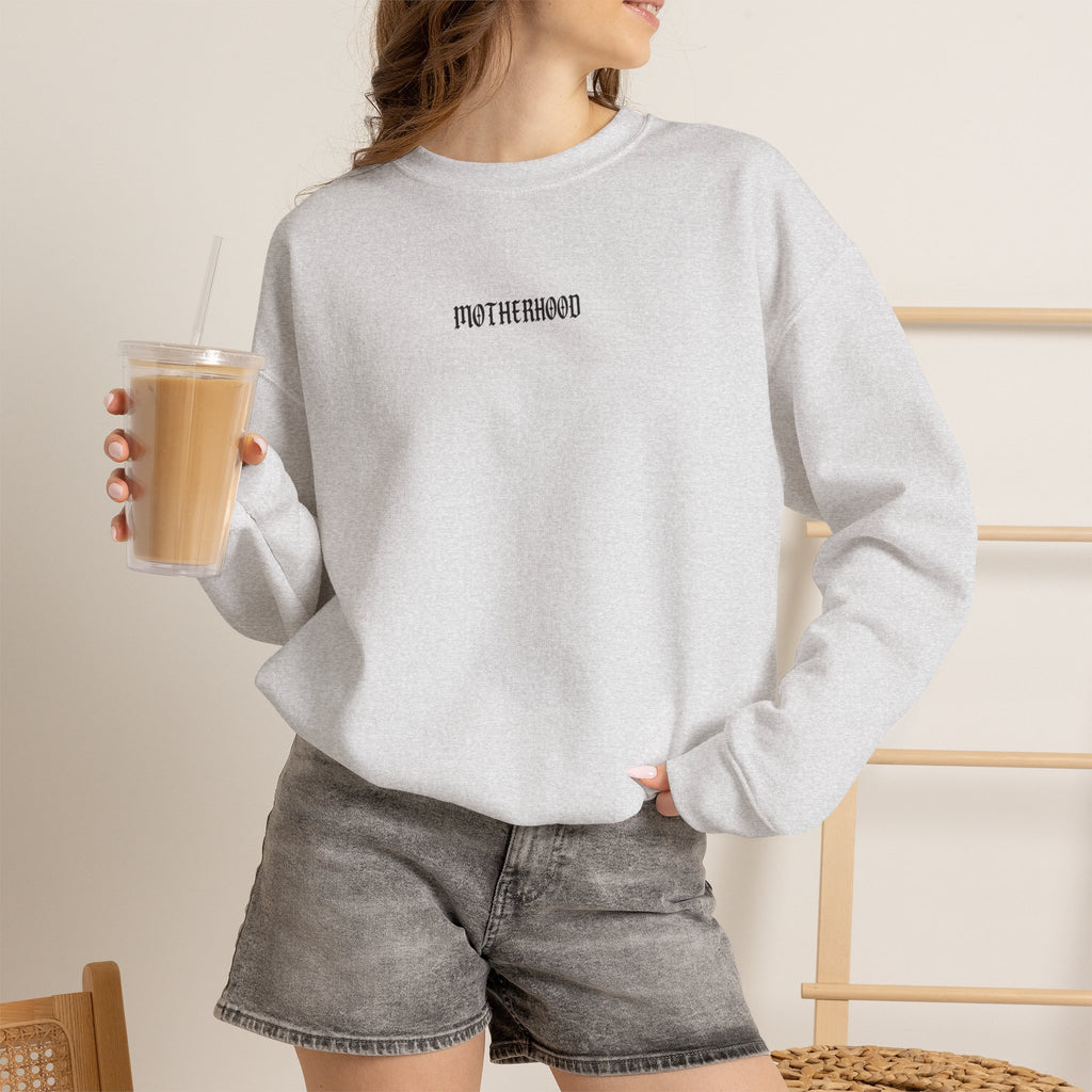 Ain't No Hood Like Motherhood Sweatshirt | Mom Quote Crewneck