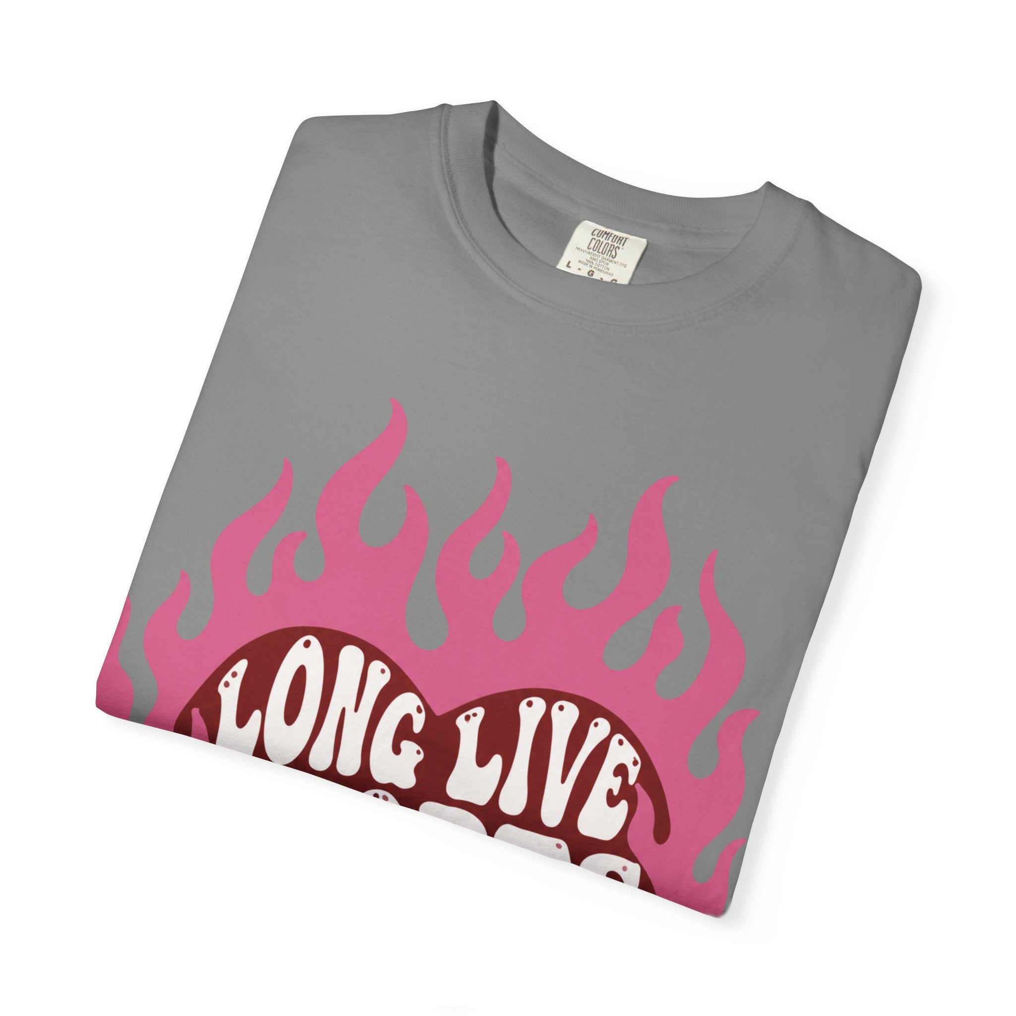 Long Live Sports Moms T-Shirt | Heart Flame Graphic, Athletic Mom Tee