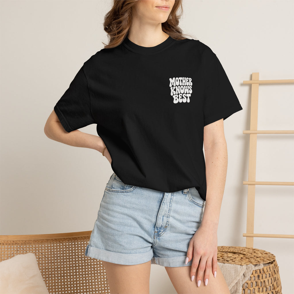 Mother Knows Best T-Shirt | Retro Bubble Letter Graphic