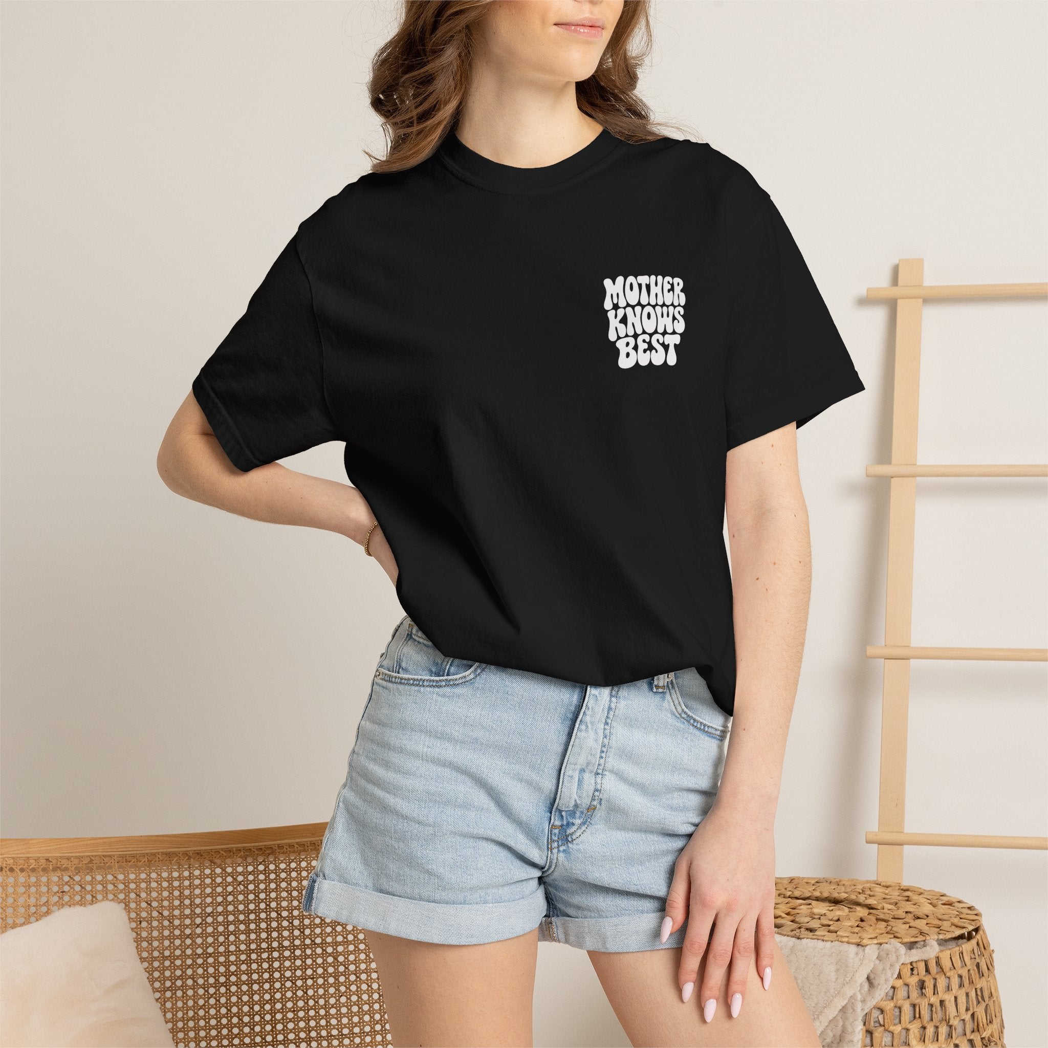 Mother Knows Best T-Shirt | Retro Bubble Letter Graphic